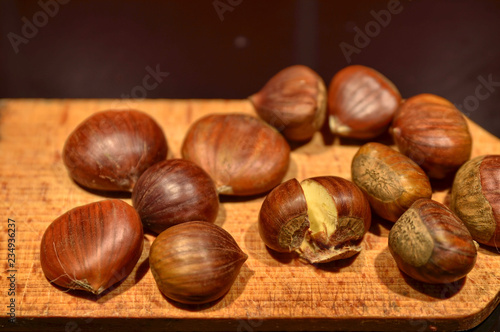 Chestnuts cutting board