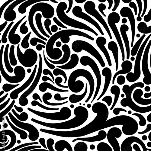 Abstract swirl seamless pattern for your design