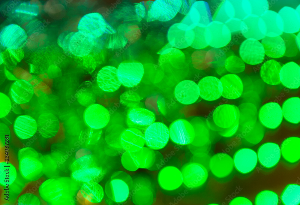 Obraz premium green spots, green lights in blur