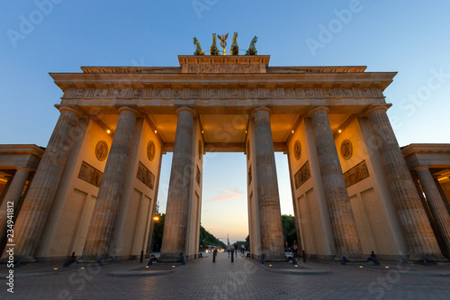 Brandenburg Gate Berlin evening