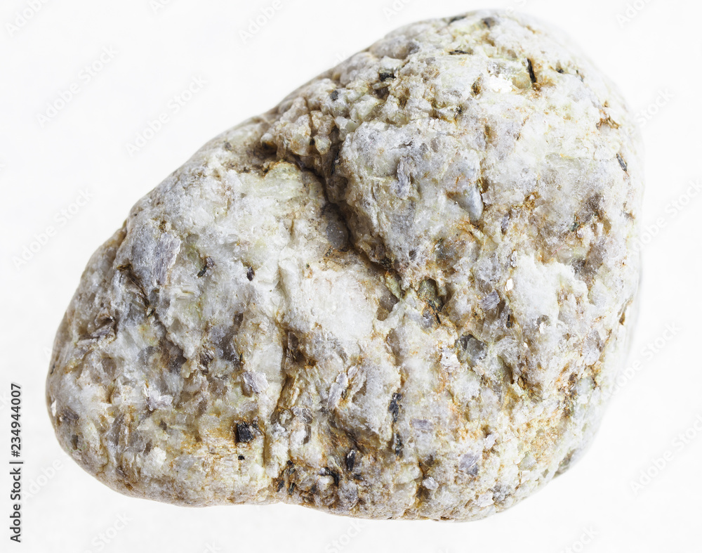 white granite stone on white background white granite stone on white background