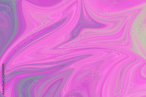 Liquify Abstract Pattern With Pink, Violet, Coral And Azure Graphics Color Art Form. Digital Background With Liquifying Flow.