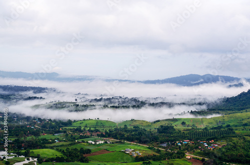 Morning misty in mountain at Khao-kho Phetchabun,Thailand