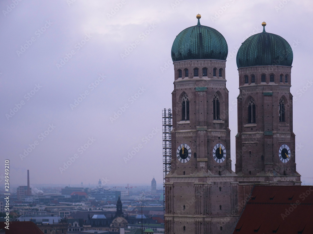 Fraunkirche cathedral or church in Munich, Germany