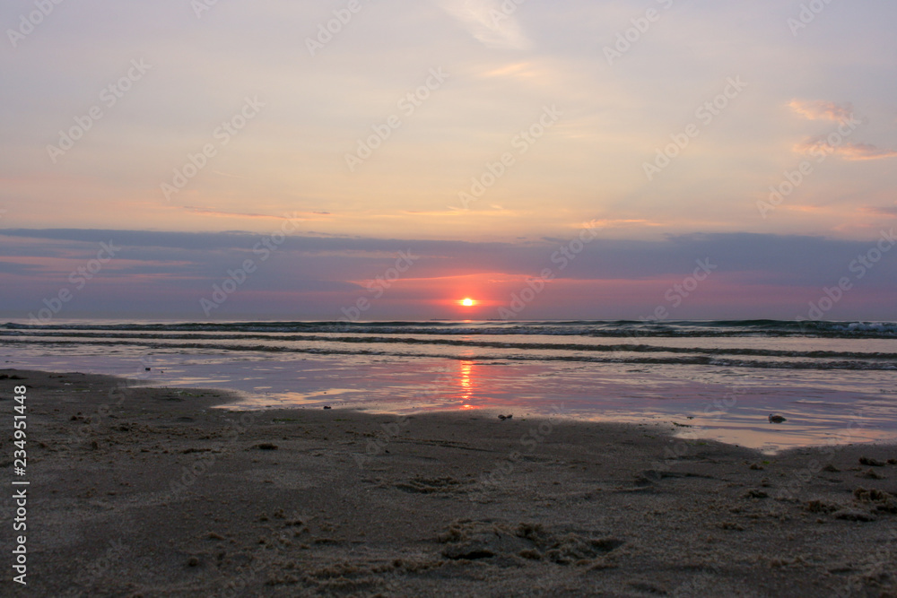 Sunset on the beach