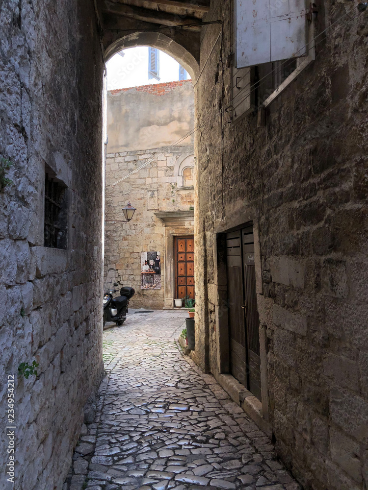 Alley in the old town of Trogir