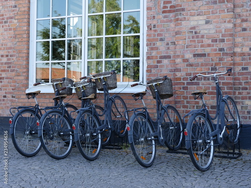 some retro bicycles
