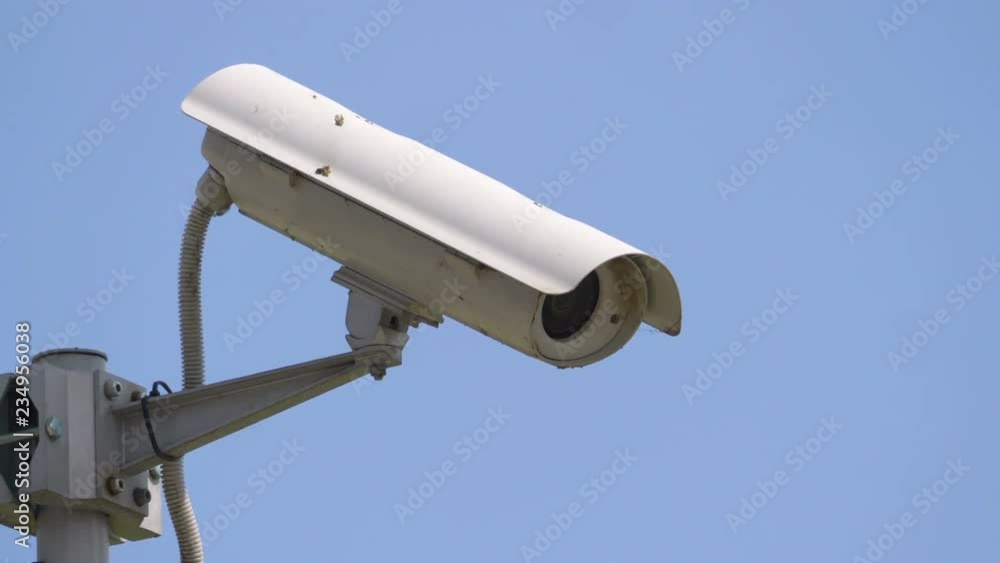 Security camera in 4k slow motion 60fps Security camera in 4k slow motion 60fps