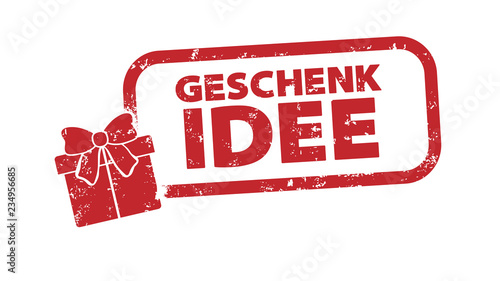 Stempel - Geschenkidee - rot