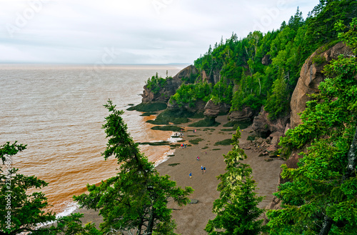 Fundy National Park, located on the Bay of Fundy in New Brunswick, Canada, has the highest tides in the world