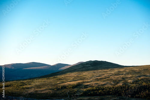 Blick auf den Rondane Nationalpark am Abend