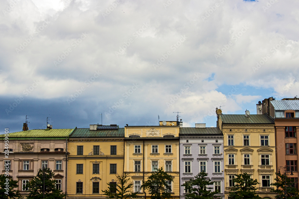 Poland's historic center, a city with ancient architecture. Poland's historic center, a city with ancient architecture.