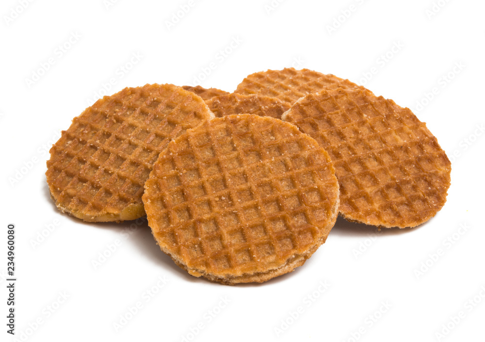 Dutch waffles isolated Dutch waffles isolated