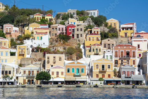 Symi town houses, Dodecanese islands, Greece