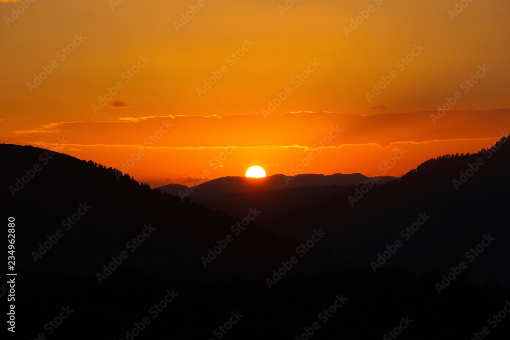 the sunset in the sky the sunset in the sky