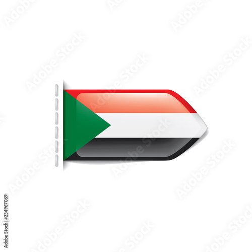 Free Download Sudan flag, vector illustration on a white background - GFXLoad