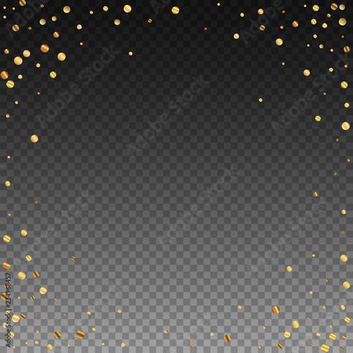 Sparse gold confetti luxury sparkling confetti. Sc