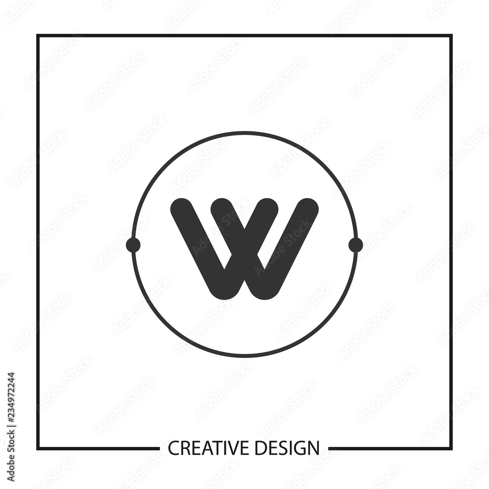 Initial Letter W Logo Template Vector Design Initial Letter W Logo Template Vector Design