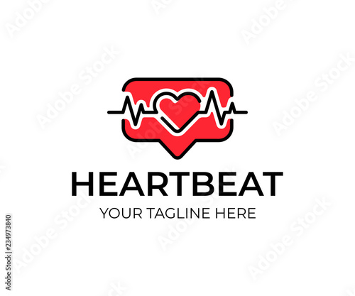 Creative counter notification logo design. Like button vector design. Social media likes logotype