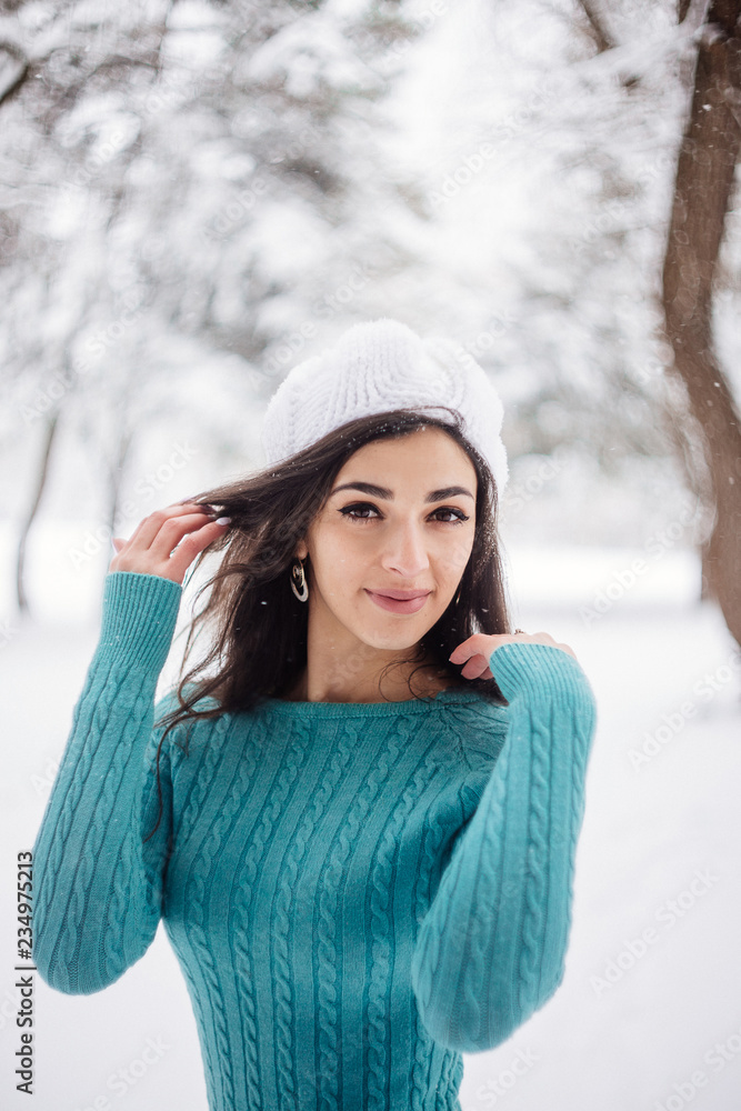 Snow girl portrait Snow girl portrait