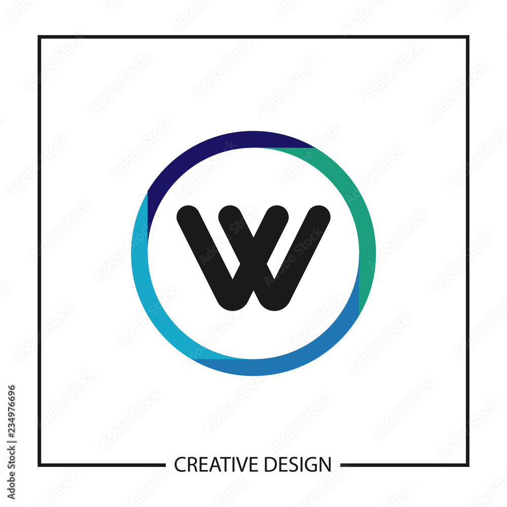 Initial Letter W Logo Template Vector Design Initial Letter W Logo Template Vector Design