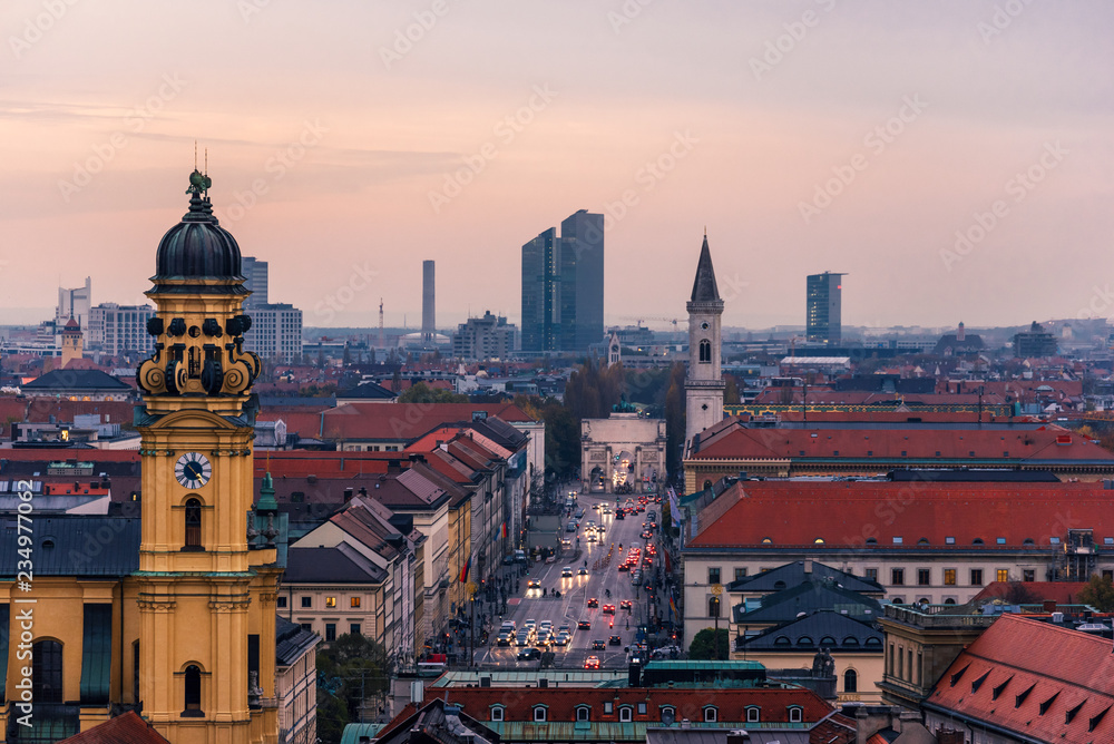 München im Herbst vom Rathausturm