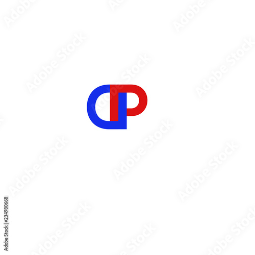 Free Download Letter DP Red and Blue - GFXLoad