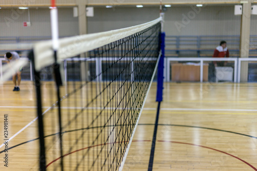 Volleyball court, net and ball, Sports volleyball arena