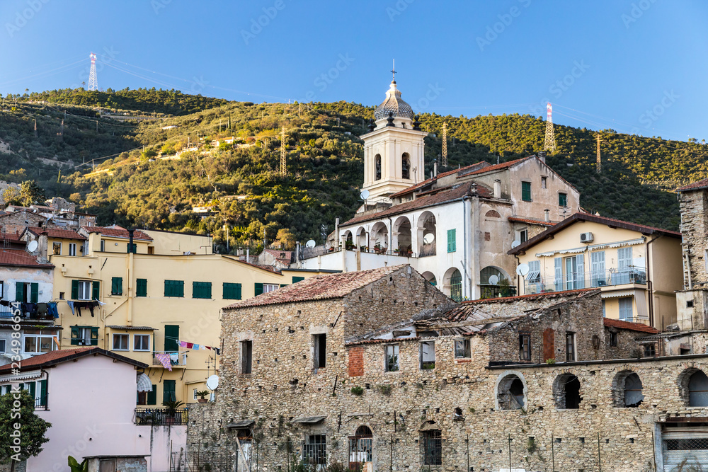 Traditional italian town. Taggia, Liguria