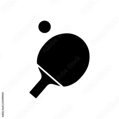 Ping pong icon, logo on white background