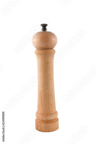 Pepper mills isolated over