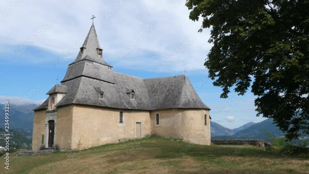 Chapel of Notre Dame de Pietat. Close to Saint-Savin, France. Pyrenees. Chapel of Notre Dame de Pietat. Close to Saint-Savin, France. Pyrenees.