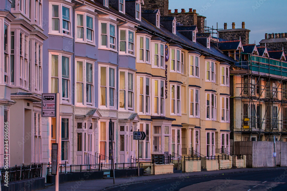 A pink facade in Wales