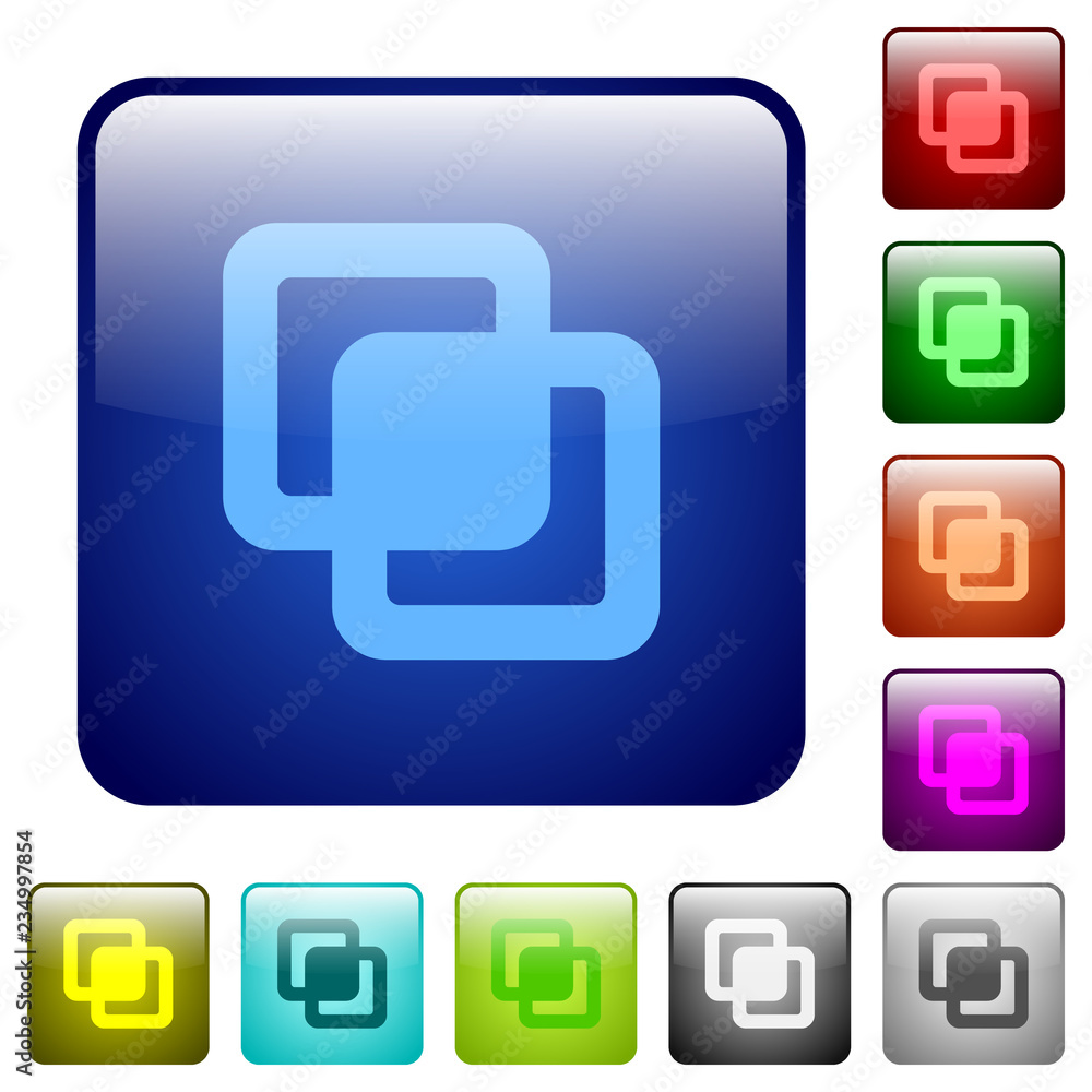 Intersect shapes color square buttons Intersect shapes color square buttons