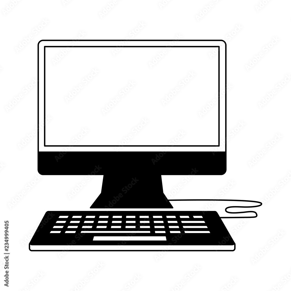 computer keyboard on white background computer keyboard on white background