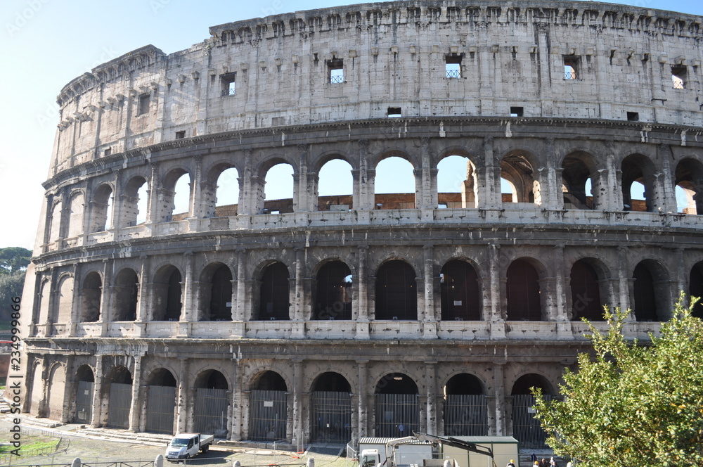 Colosseum in Rome. Journey to Italy.