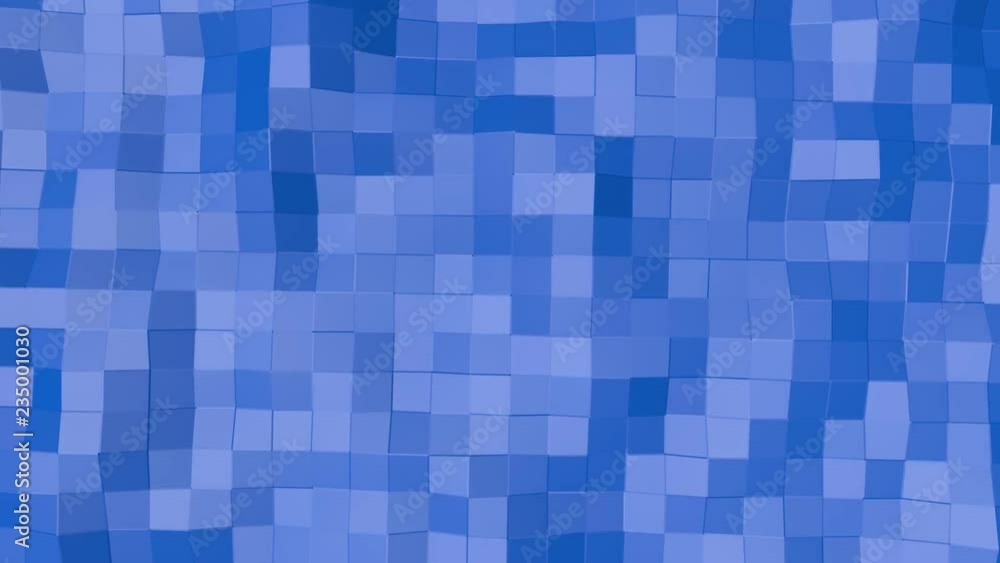 blue smooth surface is rising in waves. abstract looped animation. 3d rendering blue smooth surface is rising in waves. abstract looped animation. 3d rendering