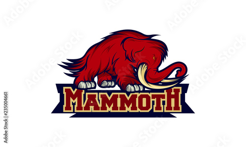 mammoth logo design template