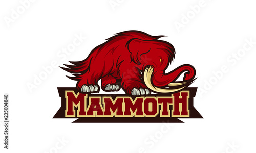 mammoth logo design template