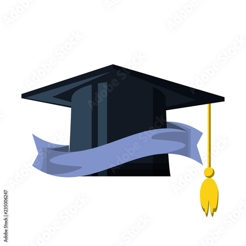 hat graduation isolated icon