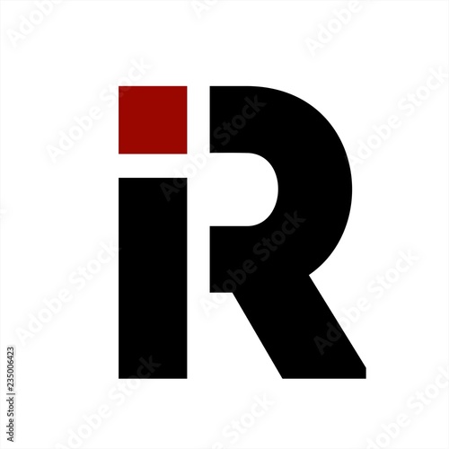 iR, Ri initials letter company logo