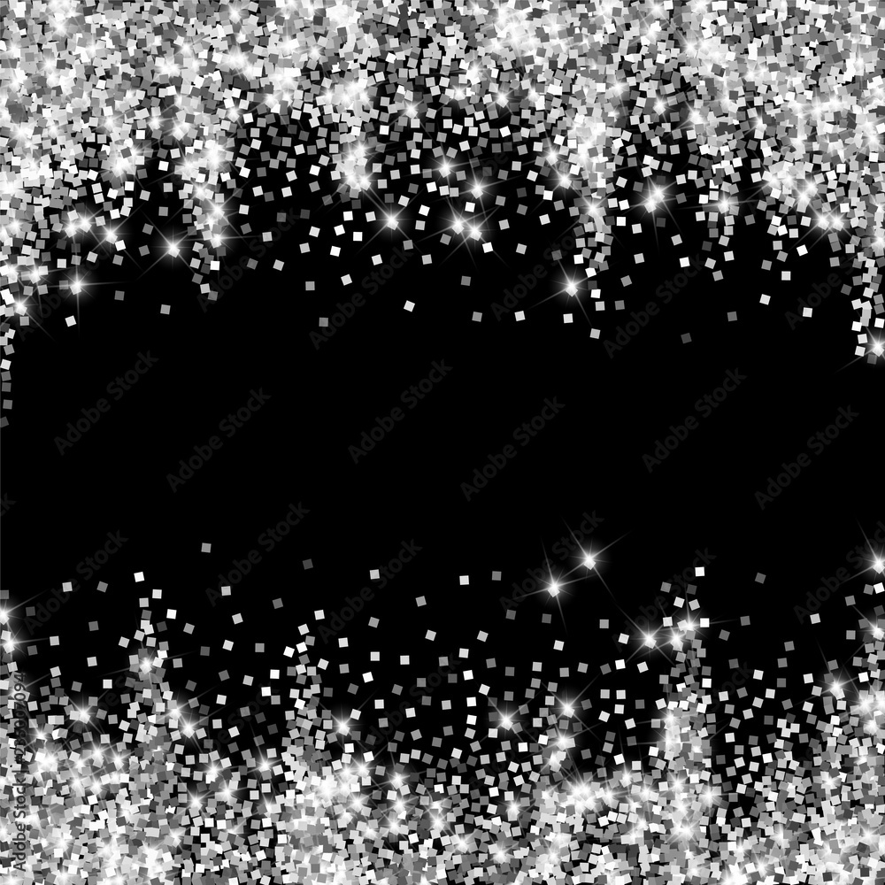 Sparkling silver luxury sparkling confetti. Scatte Sparkling silver luxury sparkling confetti. Scatte