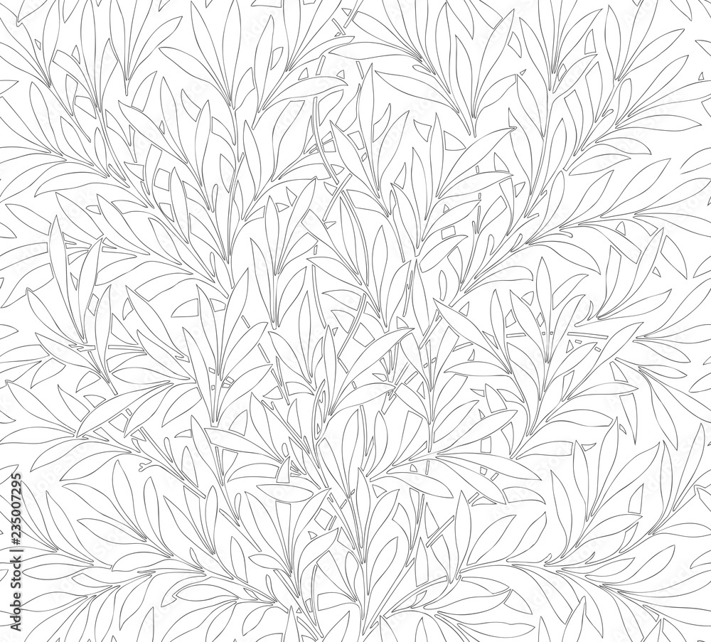 Fototapeta premium Kwiatowy wzór dla swojego projektu. Nowoczesny design tkaniny. Kwiatowy wzór do kolorowania. Ilustracji wektorowych. Tła.