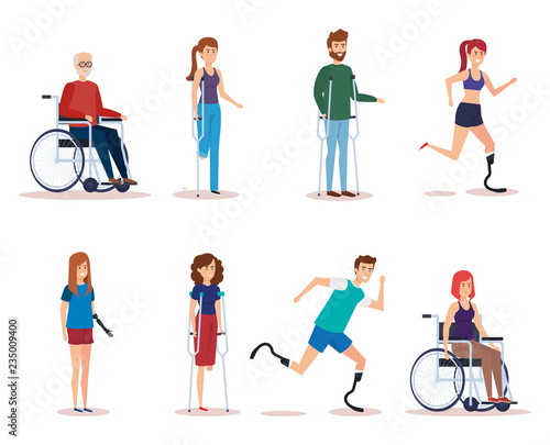 Disabled people set design