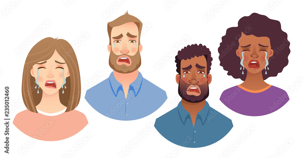 emotions of human face set emotions of human face set