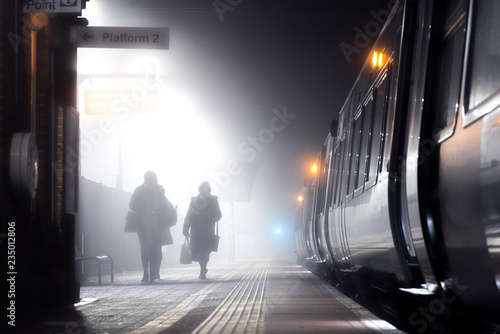 People on train platform