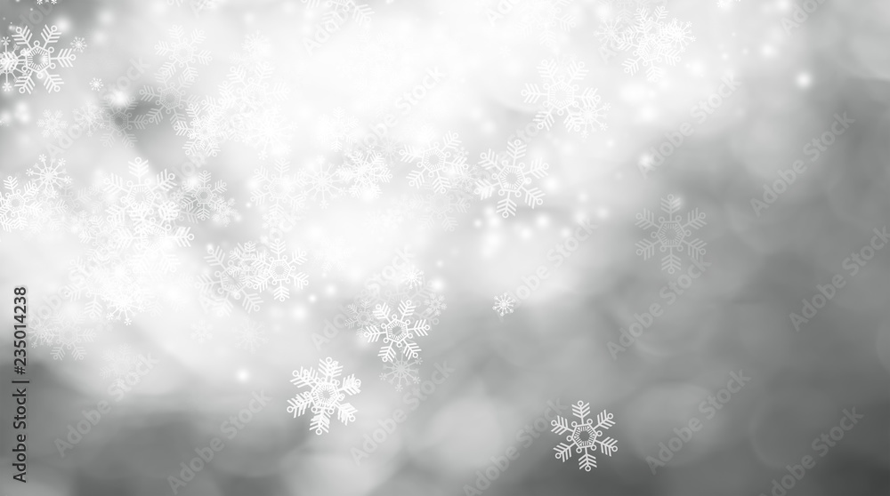 white snow blurred abstract background. bokeh christmas blurred beautiful shiny Christmas lights white snow blurred abstract background. bokeh christmas blurred beautiful shiny Christmas lights