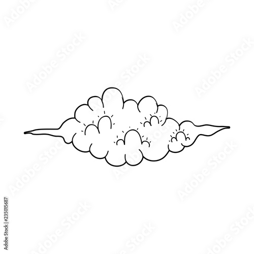 cute fairytale cloud icon