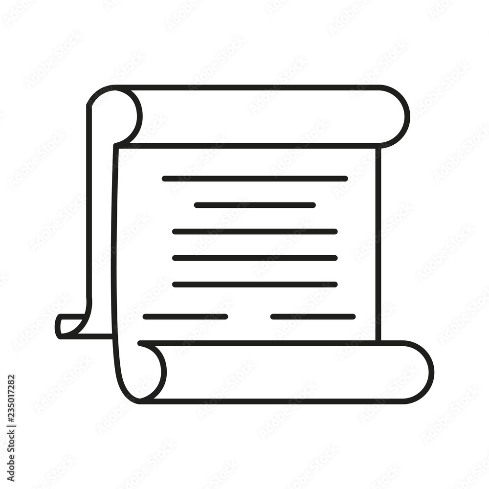 parchment paper isolated icon parchment paper isolated icon