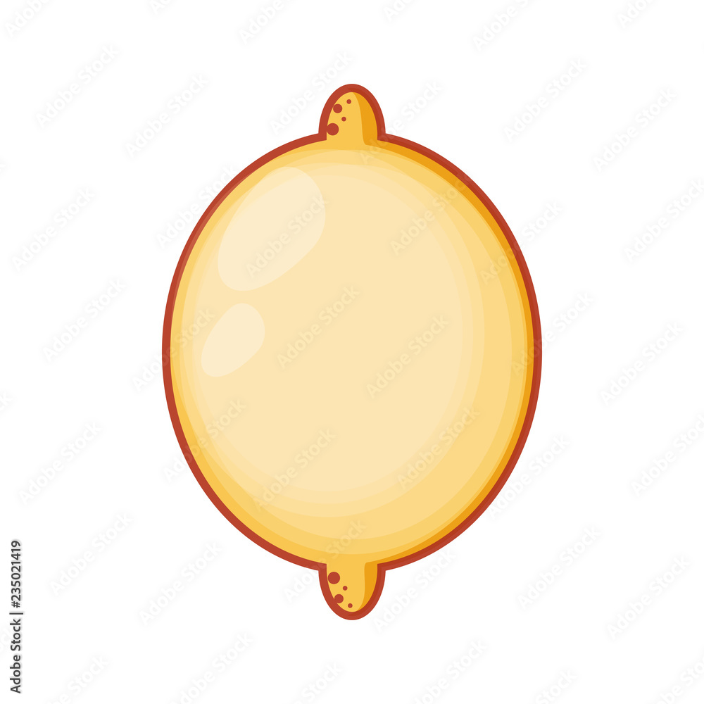 fresh lemon fruit isolated icon